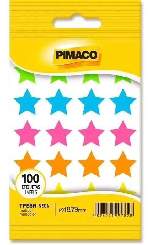 ETIQUETA ESTRELA PIMACO